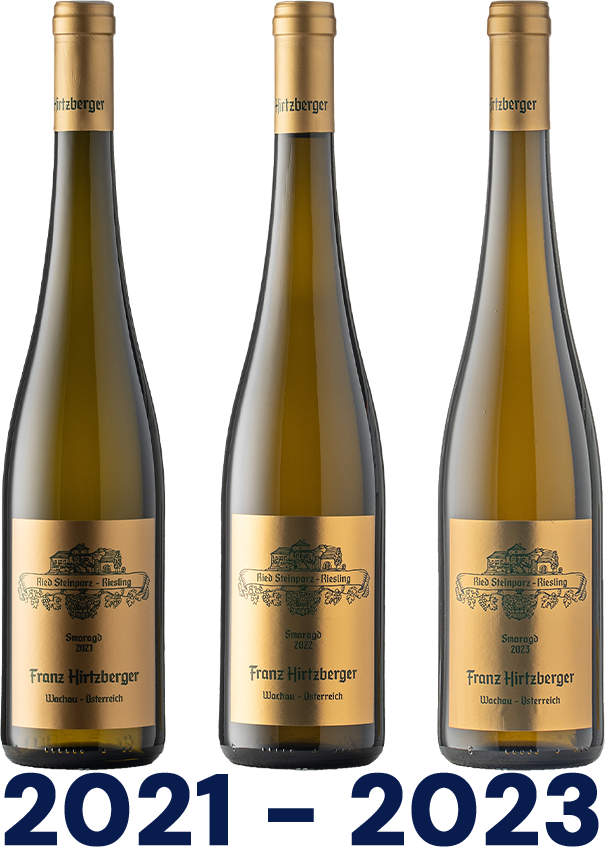 Vertikale: Riesling Ried Steinporz Smaragd